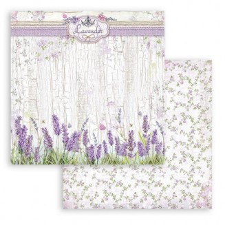 Stamperia Χαρτί Scrapbooking 30,5x30,5cm Διπλής Όψης Provence lavender