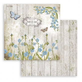 Stamperia Χαρτί Scrapbooking 30,5x30,5cm Διπλής Όψης Romantic Garden House columbin