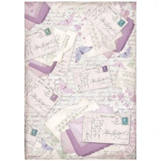 Stamperia Ριζόχαρτο Decoupage A4 (21x29,7cm) Provence letters