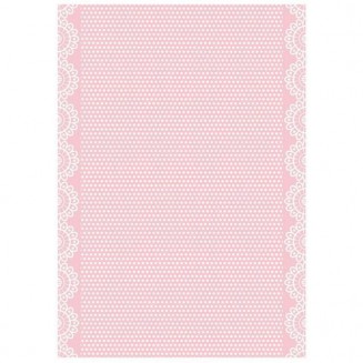 Stamperia Ριζόχαρτο Decoupage A4 (21x29,7cm) DayDream texture pink