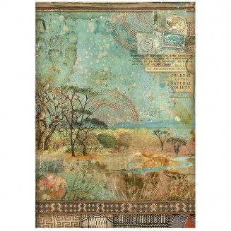 Stamperia Ριζόχαρτο Decoupage A4 (21x29,7cm) Savana tree