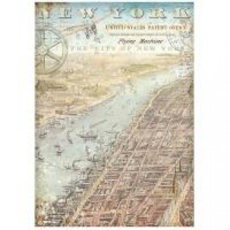 Stamperia Ριζόχαρτο Decoupage A4 (21x29,7cm) Sir Vagabond Aviator New York