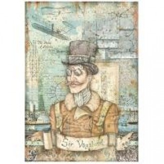 Stamperia Ριζόχαρτο Decoupage A4 (21x29,7cm) Sir Vagabond Aviator Image