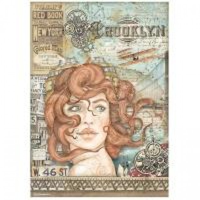 Stamperia Ριζόχαρτο Decoupage A4 (21x29,7cm) Sir Vagabond Aviator Lady