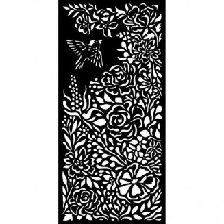 Stamperia Χονδρό Στένσιλ 0,5mm 12X25cm Garden Of Promises Bird