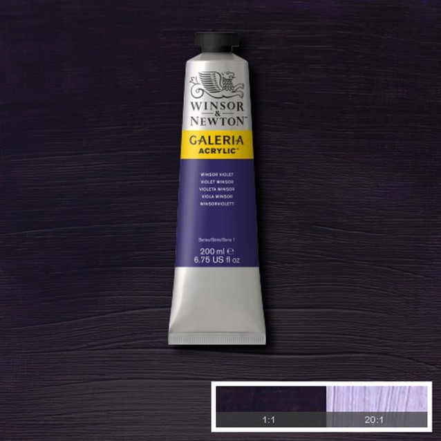 Winsor & Newton 200ml Galeria Acrylic Winsor Violet
