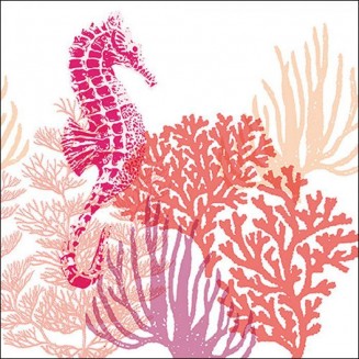Ambiente 20 Χαρτοπετσέτες 33x33cm 3φύλλες Coral Red FSC