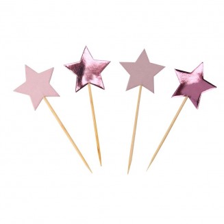 Neviti Little Star Ροζ - 20 Οδοντογλυφίδες Cupcake