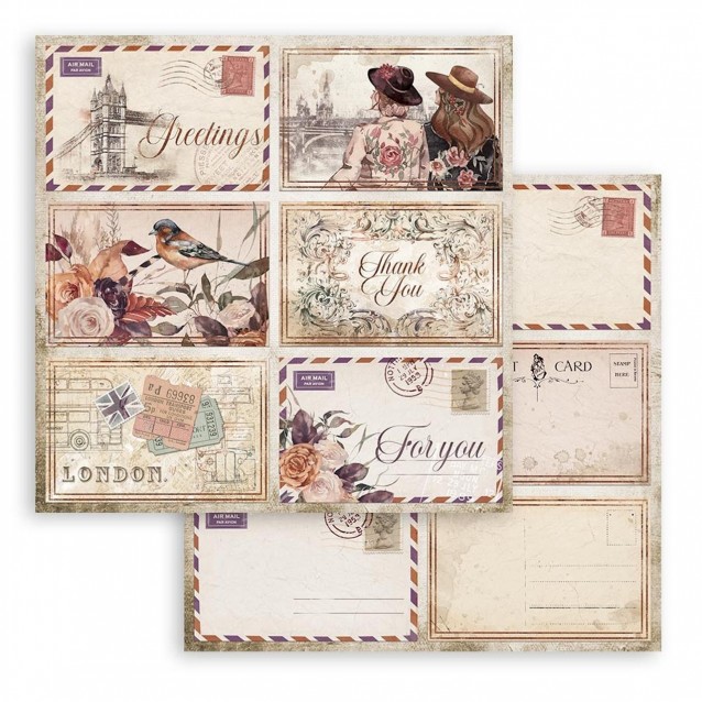 Stamperia Χαρτί Scrapbooking 30,5x30,5cm Διπλής Όψης Our Way Cards