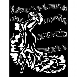 Stamperia Χονδρό Στένσιλ 0,5mm 20x25cm Desire Dancer