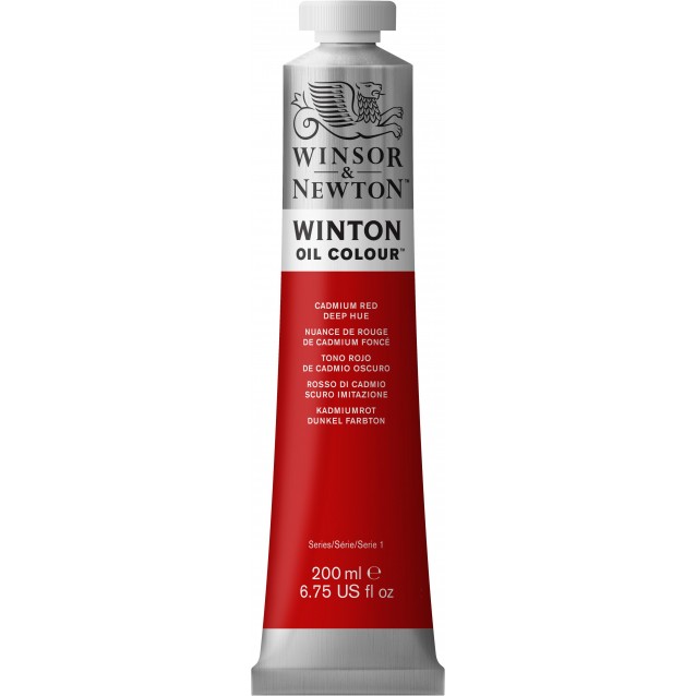 Winsor & Newton 200ml Winton Oil Cadmium Red Deep Hue
