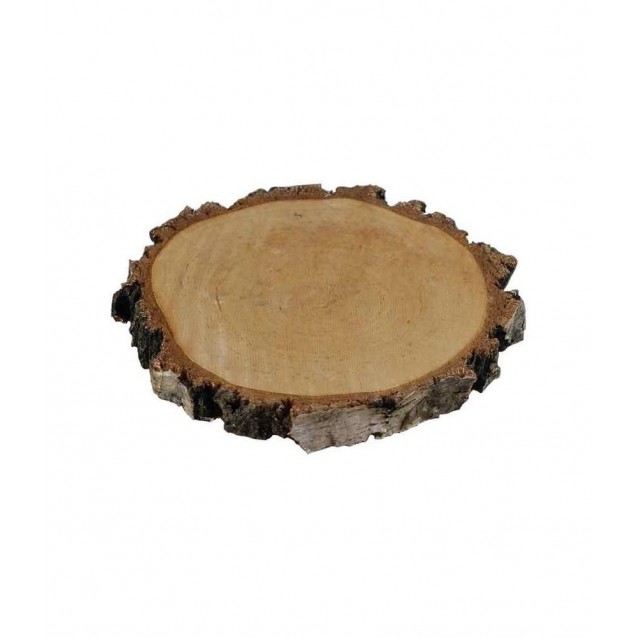 Ξύλινος Κορμός Δένδρου Φέτα Φ12-15cm με Φλοιό