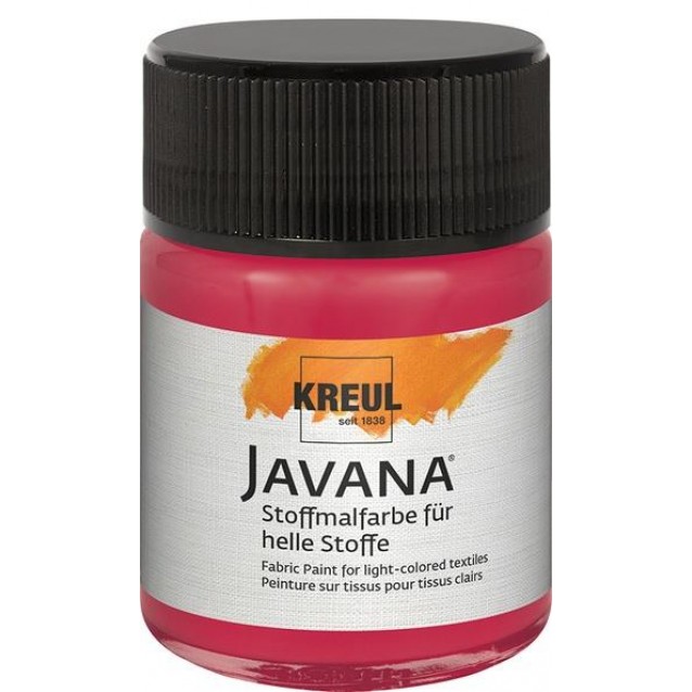 Kreul 50ml Javana Ανοιχτόχρωμο Ύφασμα Ruby Red