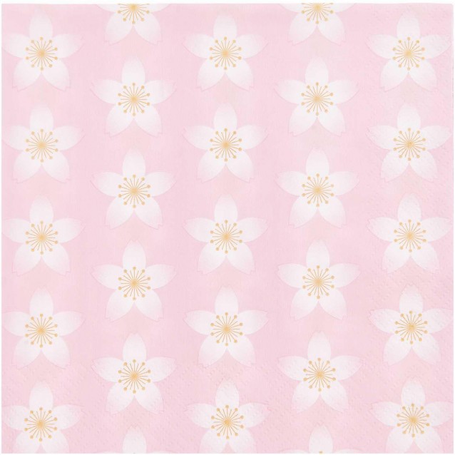 Rico Design 20 Χαρτοπετσέτες 33x33cm Cherry Blossoms FSC