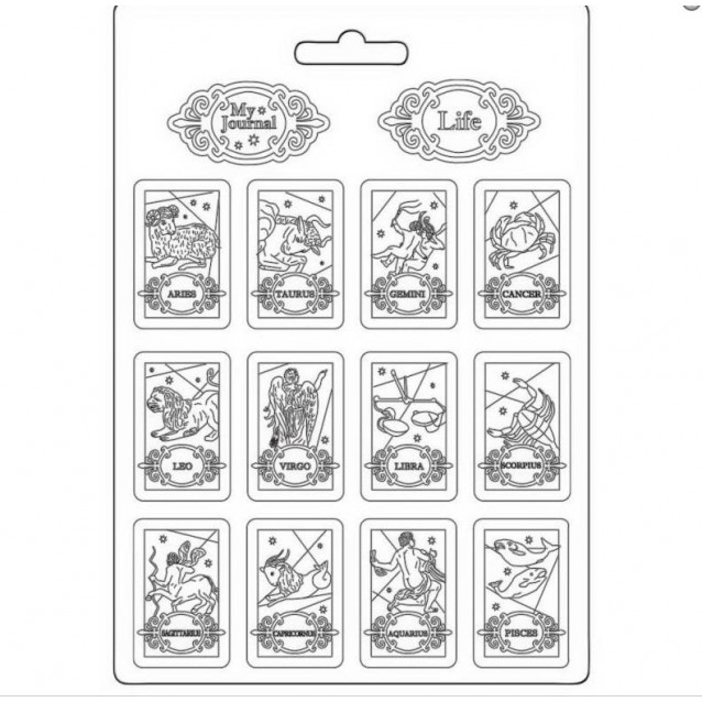 Stamperia Φόρμα Πηλού A4 Cosmos Infinity Zodiac