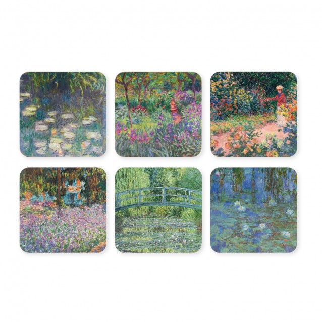 6 Σουβέρ 10,5x10,5x0,4cm Monet 