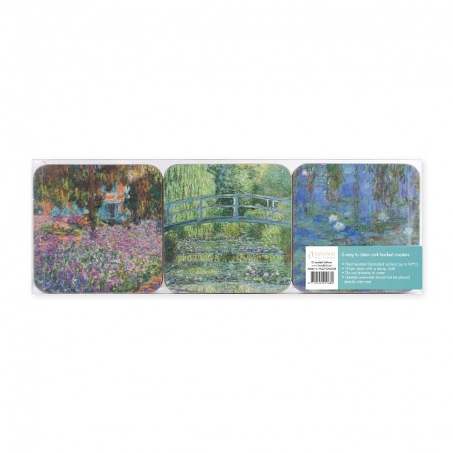 6 Σουβέρ 10,5x10,5x0,4cm Monet 