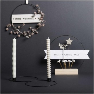 Rico Design Διακοσμητικό Picker Φαγητού 27cm Αστέρι Χρυσό Γκλίτερ