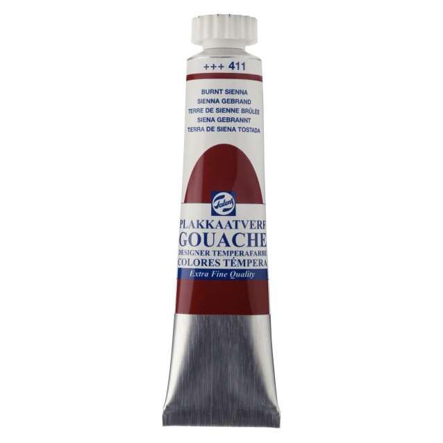 Talens Τέμπερα Gouache 20ml No.411 Burnt Sienna