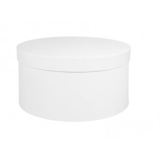 Χάρτινο Κουτί Στρογγυλό Φ35x18cm Λευκό