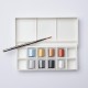 Winsor & Newton Cotman Κασετίνα με 8 Πλακάκια Ακουαρέλας & Πινέλο Metallic