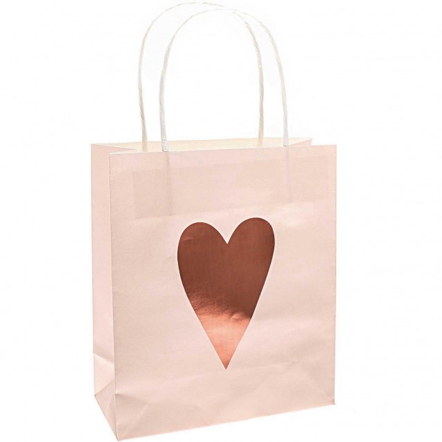 Rico Design 2 Χάρτινες Τσάντες 18x21cm Hearts FSC
