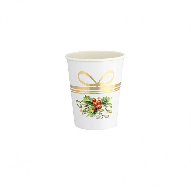 Givi 8 Ποτήρια 250ml Christmas Gold
