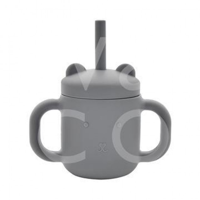 Bambino Βρεφική Κούπα Σιλικόνης Μπλε/Γκρι