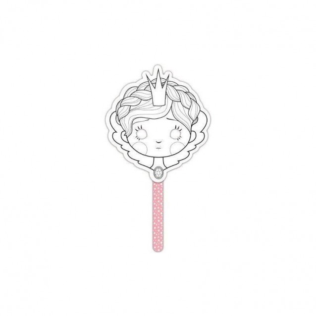 Avenue Mandarine Χάρτινη Μάσκα με Χερούλι 21x21cm Πριγκίπισσα