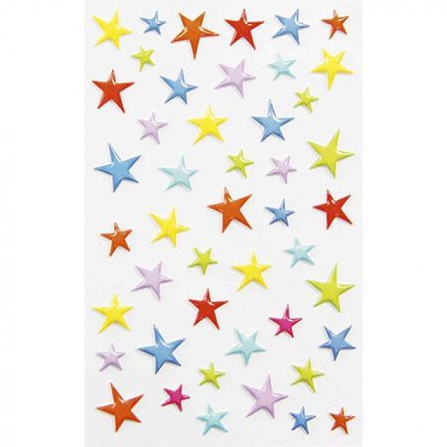 Cooky Αυτοκόλλητα 3D 7,5x12cm Αστέρια