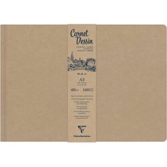 Clairefontaine Σκληρόδετο Μπλοκ Σχεδίου Carnet Dessin 40Φ A4 (21x29,7cm) 140g