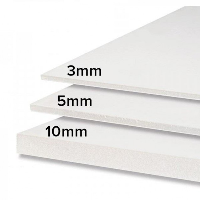 Μακετόχαρτο (Foam Board) 10mm 70x100cm Λευκό