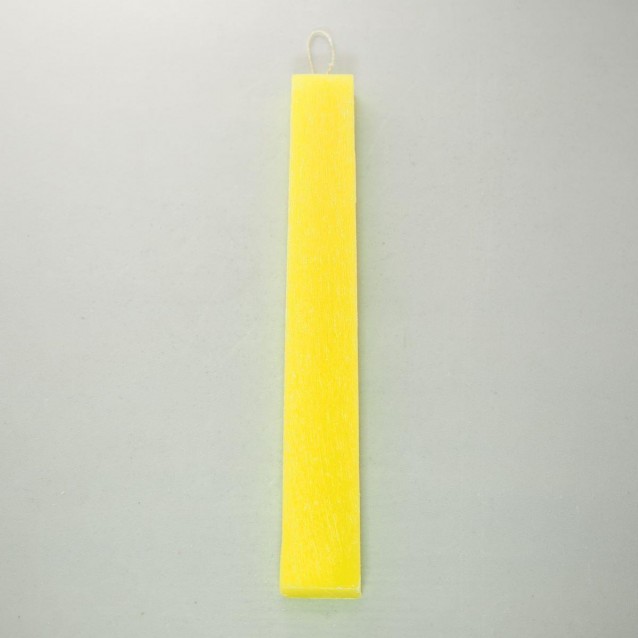 Αρωματική Λαμπάδα Ξυστή Πλακέ 3,5x1,5x29cm Yellow