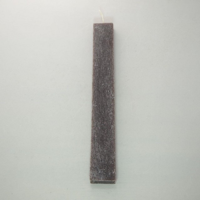 Αρωματική Λαμπάδα Ξυστή Πλακέ 3,5x1,5x29cm Dark Brown