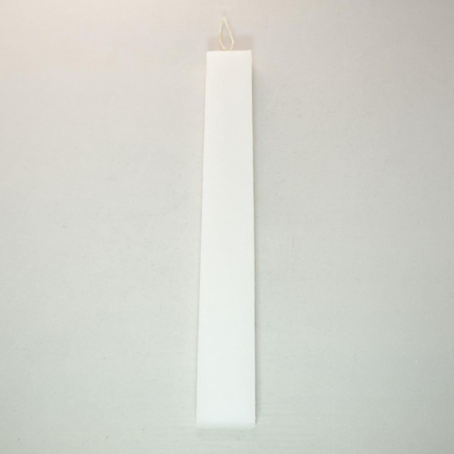 Αρωματική Λαμπάδα Ξυστή Πλακέ 3,5x1,5x29cm White