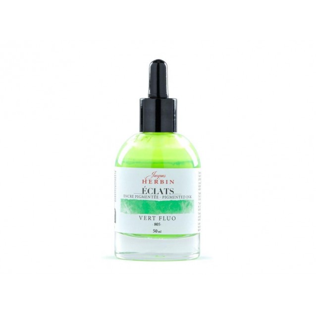 Jacques Herbin 50ml Υγρή Ακουαρέλα Eclats Fluo Green