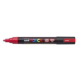 Posca Μαρκαδόρος PC-5M Μεσαίος 1,8-2,5mm Φωσφοριζέ Κόκκινο
