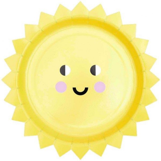 Rico Design 8 Χάρτινα Πιάτα 25cm Sun