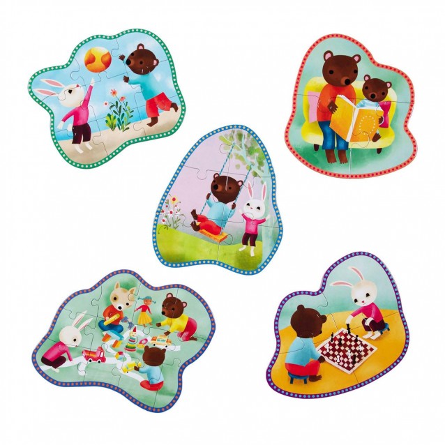 eeboo 5 Παζλ Ready to Grow FSC