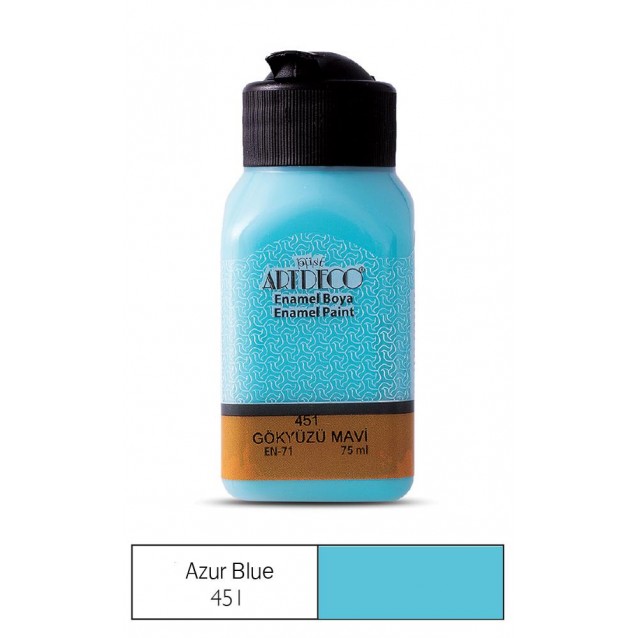 Artdeco 75ml Χρώμα για Γυαλί/Κεραμικό Azure Blue 451