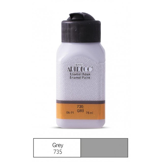 Artdeco 75ml Χρώμα για Γυαλί/Κεραμικό Gray 735