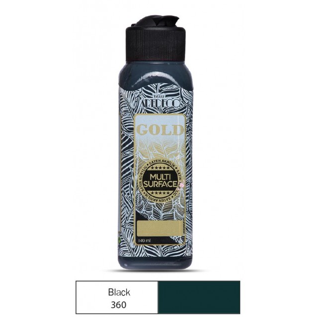 Artdeco Gold 140ml Ακρυλικό Multi Surface Black 360