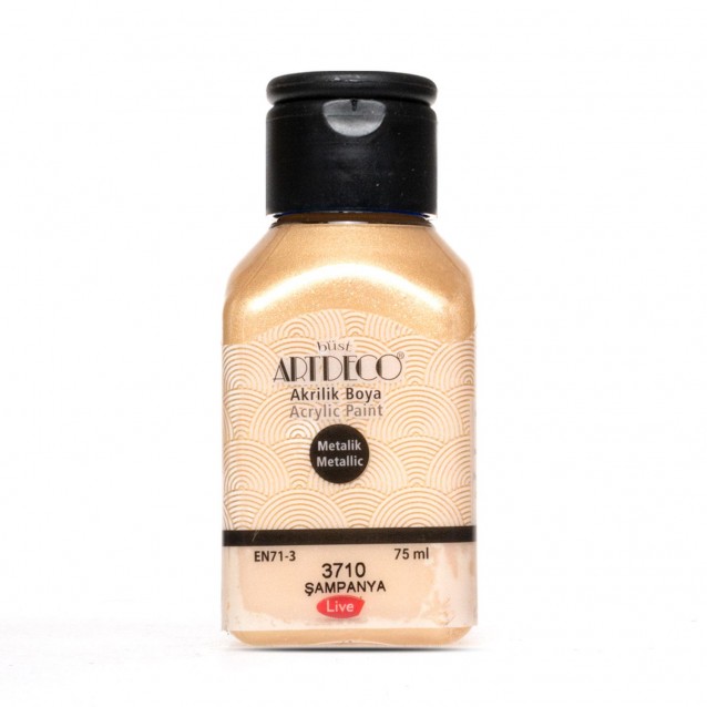 Artdeco 75ml Ακρυλικό Μεταλλικό Χρώμα Champaigne 3710