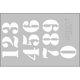 Artdeco Stencil A4 (21x29,7cm) Numbers 212