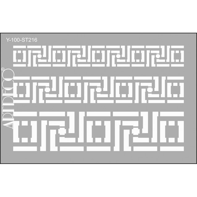 Artdeco Stencil A4 (21x29,7cm) Border 216