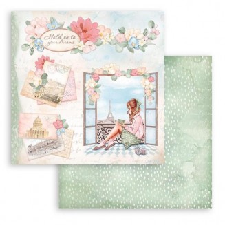 Stamperia Χαρτί Scrapbooking 30,5X30,5cm Διπλής Όψης Oh la la Window