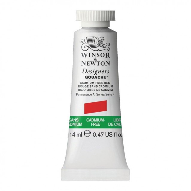 Winsor & Newton 14ml Τέμπερα Designers 901 Cadmium Free Red Series 4