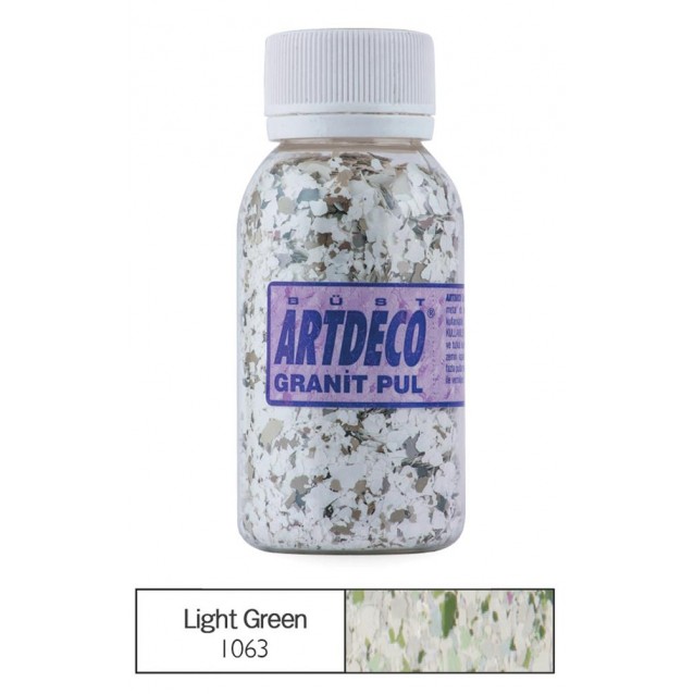 Artdeco 100ml Διακoσμητικές Νιφάδες Μωσαϊκού Granite Light Green 1063