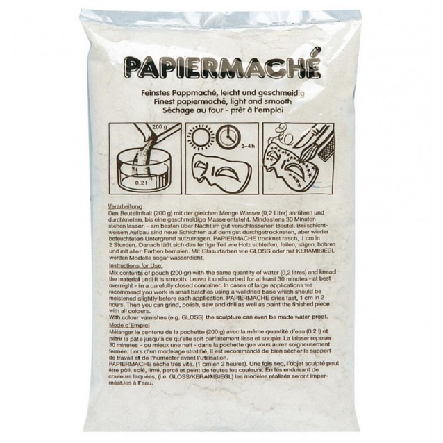 Χαρτοπολτός (papiermache) 200gr
