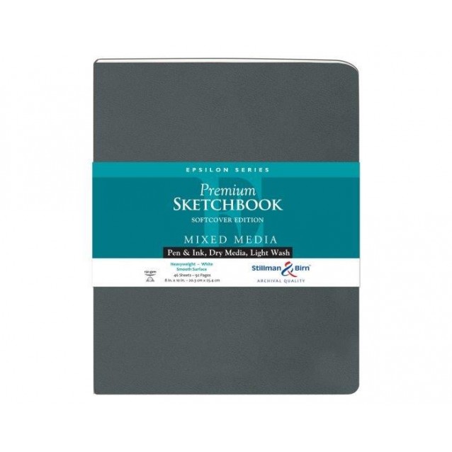 Stillman & Birn Μπλοκ Mixed Media Epsilon 46 Φύλλα Hot Pressed 20,3x25,4cm 150gr